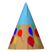 Chapeaux De Fètes Casquettes du Blue Cupcake Balloons Party (Dos)