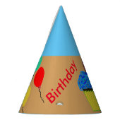Chapeaux De Fètes Casquettes du Blue Cupcake Balloons Party (Gauche)