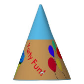 Chapeaux De Fètes Casquettes du Blue Cupcake Balloons Party (Droite)