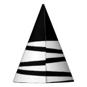 Chapeaux De Fètes Casquettes noirs et blancs de partie (Dos)