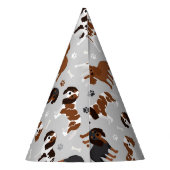 Chapeaux De Fètes Cavalier King Charles Spaniel Paws and Bones (Dos)