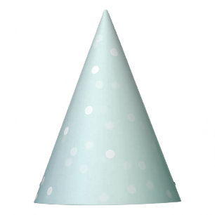 Chapeaux De Fètes Célébration de points de Bokeh blanc menthe