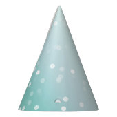 Chapeaux De Fètes Célébration de points de Bokeh blanc menthe (Gauche)