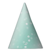 Chapeaux De Fètes Célébration de points de Bokeh blanc menthe (Droite)
