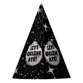 Chapeaux De Fètes Célébrons NYE Disco Ball Black (Dos)