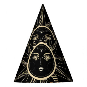 Chapeaux De Fètes Cercle Horoscope, signes zodiaques, vintage.