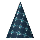 Chapeaux De Fètes Cercles abstraits de bleu (Gauche)