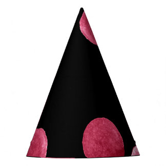 Chapeaux De Fètes Cercles d'aquarelle Motif Arrière - plan noir