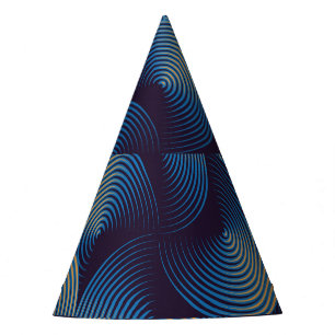 Chapeaux De Fètes Cercles métalliques illusion optique, patte transp