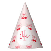 Chapeaux De Fètes Cerise sur le dessus Rose & Rouge Cerise fête d'an (Devant)