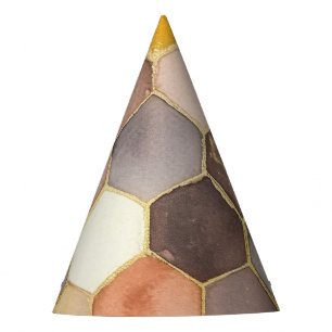 Chapeaux De Fètes Champagne Blush au peigne de miel de Glam Abstrait