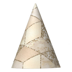 Chapeaux De Fètes Champagne Brun Clair Petit Carré Décoratif