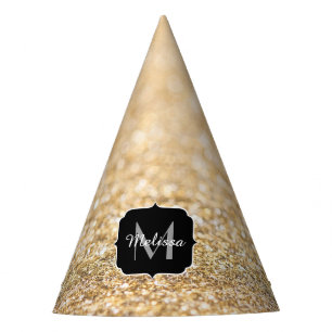Chapeaux De Fètes Champagne or fausse parties scintillant scintille
