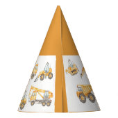 Chapeaux De Fètes Chariots de construction fête d'anniversaire (Dos)