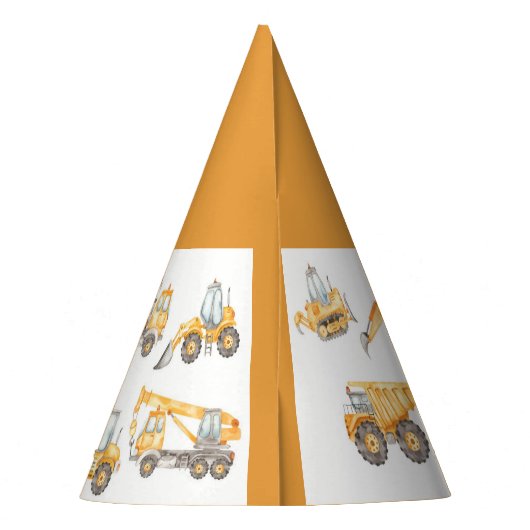 Chapeaux De Fètes Chariots de construction fête d'anniversaire (Dos)