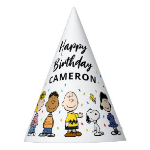 Chapeaux De Fètes Charlie Brown et Gang Confetti