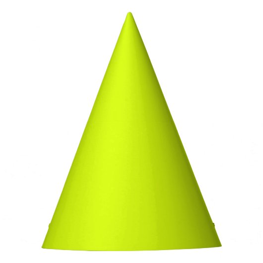 Chapeaux De Fètes Chartreuse Jaune (couleur unie)  (Devant)