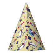 Chapeaux De Fètes Chat Dans Le Casquette | Motif jaune (Dos)