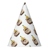 Chapeaux De Fètes Chat noir mignon Anniversaire | Kitten Pawty (Gauche)