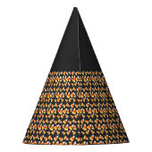 Chapeaux De Fètes Chat noir, motif de maïs, Halloween amusant (Dos)