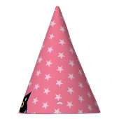 Chapeaux De Fètes Chat noir sauvage et étoiles roses (Droite)