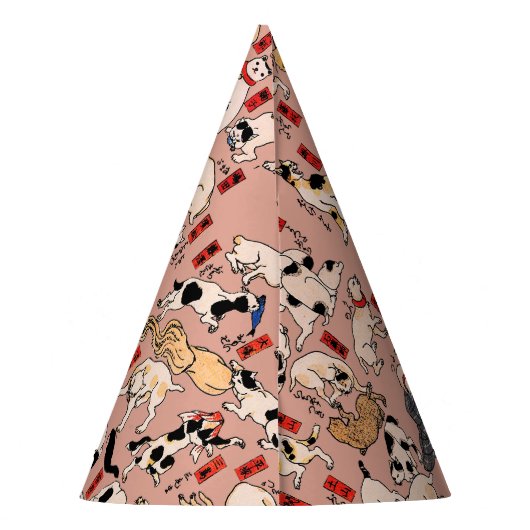 Chapeaux De Fètes chats japonais Ukiyo-e Funny kitty (Dos)