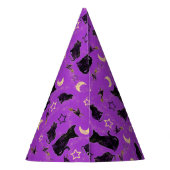 Chapeaux De Fètes Chats peints et Casquettes de sorcières (Dos)