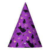 Chapeaux De Fètes Chats peints et Casquettes de sorcières (Gauche)