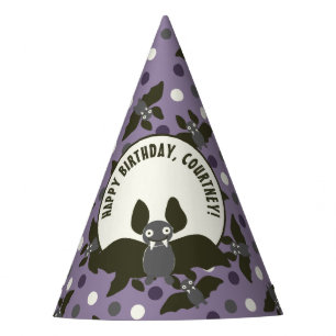 Chapeaux De Fètes Chauve-souris à message personnalisé, chauve-sou