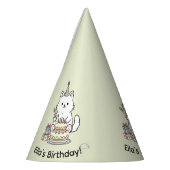 Chapeaux De Fètes Cheery Cat Birthday Cake Customizable Design (Gauche)