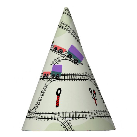 Chapeaux De Fètes Chemin de fer pour enfants : Funny Motif sans cout (Droite)