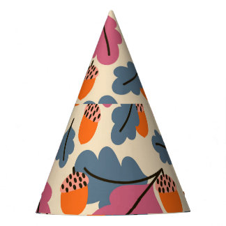 Chapeaux De Fètes Chêne d'automne : Feuilles et Motifs d'Acorns