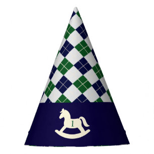 Chapeaux De Fètes Cheval à bascule Prépa Argyle 1er anniversaire