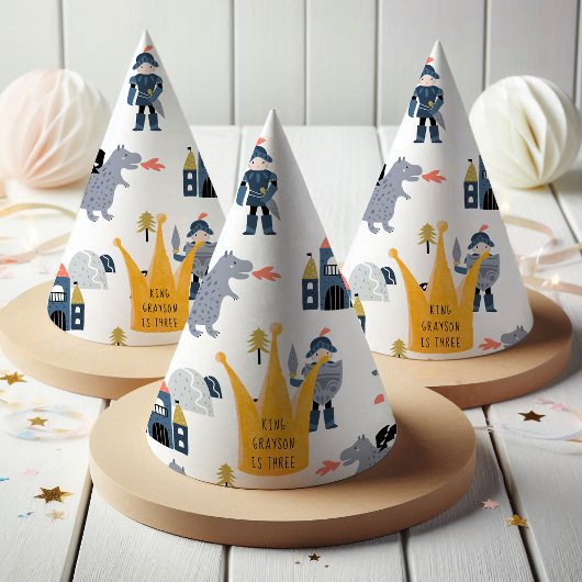 Chapeaux De Fètes Chevaliers et Dragons | Fairytale King Crown