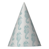 Chapeaux De Fètes Chevaux de mer tropicaux, Motif hippocampe - gris  (Devant)