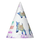 Chapeaux De Fètes Chèvre fête d'anniversaire personnalisée (Gauche)