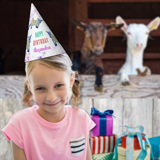 Chapeaux De Fètes Chèvre fête d'anniversaire personnalisée