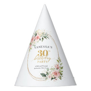 Chapeaux De Fètes Chic Blush rose or eucalyptus 30e anniversaire