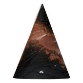 Chapeaux De Fètes Chic Glam Rose Gold Noir Anniversaire (Gauche)