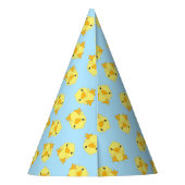 Chapeaux De Fètes Chick Birthday Party Blue (Dos)
