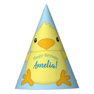Chapeaux De Fètes Chick Birthday Party Blue