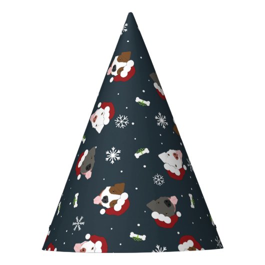 Chapeaux De Fètes Chiens de père Noël (Devant)