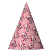 Chapeaux De Fètes Chiens roses mignons (Gauche)
