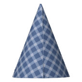 Chapeaux De Fètes Child's Blue Gingham Birthday (Dos)