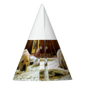 Chapeaux De Fètes chiot jaune 2 labo (Dos)