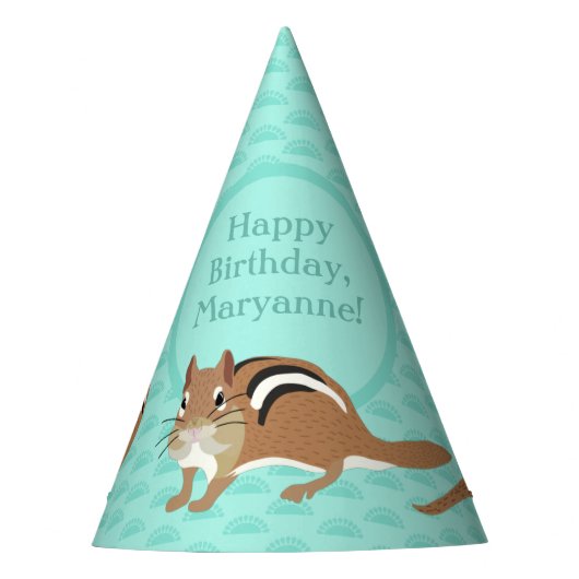 Chapeaux De Fètes Chipmunks Thème Anniversaire fête Personnalisé (Devant)