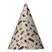 Chapeaux De Fètes Chocolat thème Motif fête d'anniversaire (Dos)