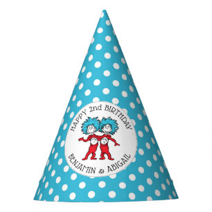 Chapeaux De Fètes Chose 1 Chose 2 Anniversaire des jumeaux