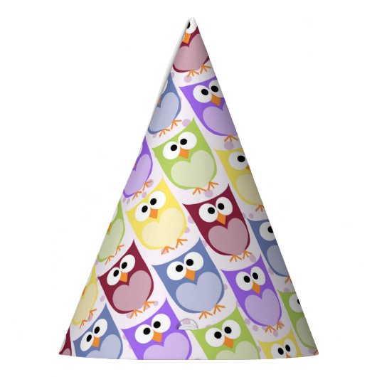 Chapeaux De Fètes Chouettes mignonnes, Chouette Motif, Chouettes pou (Gauche)
