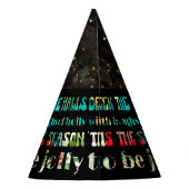 Chapeaux De Fètes Christmas Deck The Halls Festive Faux Sparkle (Dos)